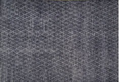 Geometric Black Hand Knotted 10'0" X 14'0"  Area Rug 660-156884