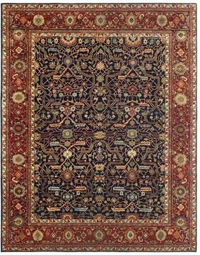 Heriz Blue Hand Knotted 8'0" X 10'0"  Area Rug 660-156908