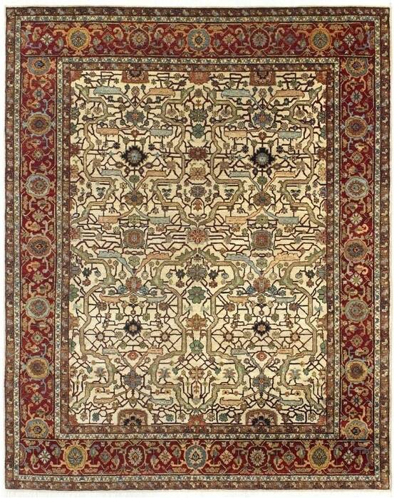 Heriz Cream Hand Knotted 80 X 100  Area Rug 660-156909 Image 0
