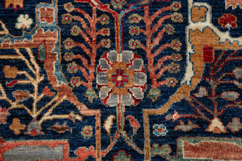 Chobi Blue Hand Knotted 80 X 911 Area Rug 700-156912 Image 6