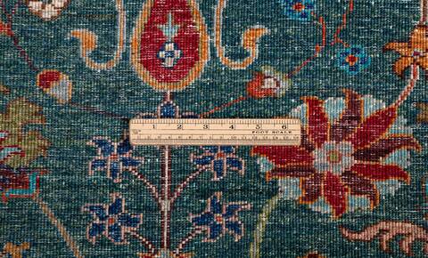 Chobi Green Hand Knotted 510 X 710 Area Rug 700-156913 Image 8