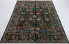 Chobi Green Hand Knotted 510 X 710  Area Rug 700-156913 Thumb 1