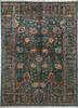 Chobi Green Hand Knotted 510 X 710  Area Rug 700-156913 Thumb 0