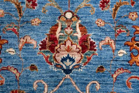 Chobi Blue Hand Knotted 59 X 82 Area Rug 700-156914 Image 6
