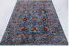 Chobi Blue Hand Knotted 59 X 82 Area Rug 700-156914 Thumb 1