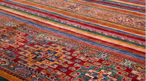 Chobi Red Hand Knotted 51 X 70 Area Rug 700-156916 Image 3
