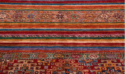 Chobi Red Hand Knotted 51 X 70 Area Rug 700-156916 Image 5