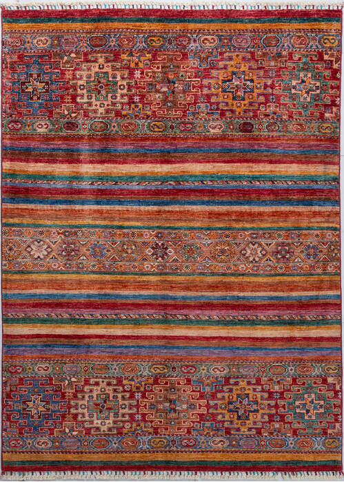 Chobi Red Hand Knotted 51 X 70 Area Rug 700-156916 Image 0