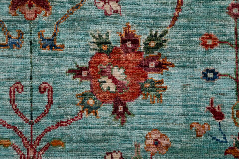 Chobi Green Hand Knotted 51 X 70 Area Rug 700-156918 Image 6