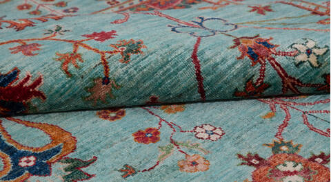 Chobi Green Hand Knotted 51 X 70 Area Rug 700-156918 Image 7