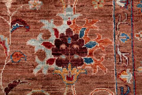 Chobi Brown Hand Knotted 50 X 65 Area Rug 700-156919 Image 6