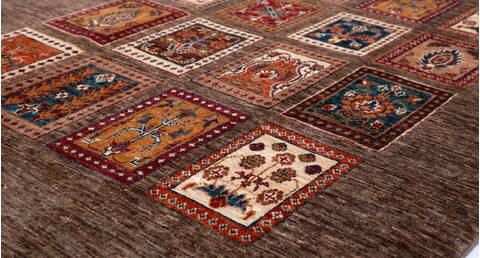 Chobi Brown Hand Knotted 40 X 57  Area Rug 700-156920 Image 3