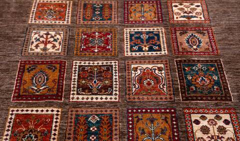 Chobi Brown Hand Knotted 40 X 57  Area Rug 700-156920 Image 5