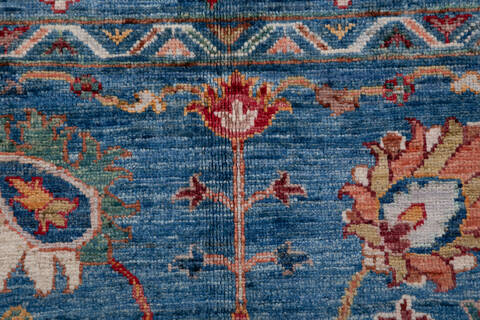Chobi Blue Hand Knotted 34 X 50 Area Rug 700-156921 Image 6