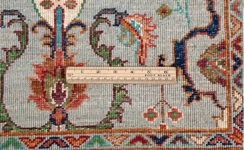 Chobi Grey Hand Knotted 29 X 41  Area Rug 700-156927 Image 8