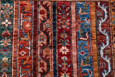 Chobi Blue Hand Knotted 29 X 45  Area Rug 700-156929 Image 6