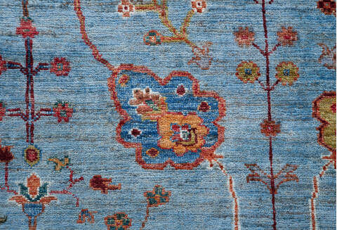 Chobi Blue Hand Knotted 89 X 120 Area Rug 700-156930 Image 6