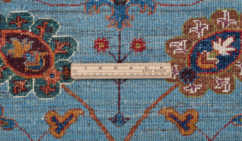 Chobi Blue Hand Knotted 89 X 120 Area Rug 700-156930 Image 8