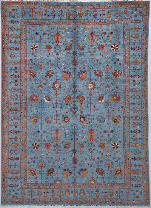 Chobi Blue Hand Knotted 89 X 120 Area Rug 700-156930 Image 0