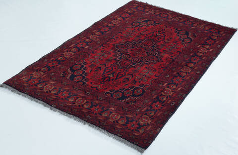 Chobi Red Hand Knotted 33 X 52 Area Rug 700-157103 Image 2