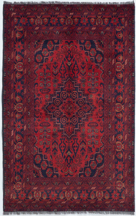 Chobi Red Hand Knotted 33 X 52 Area Rug 700-157103 Image 0