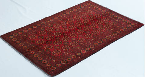 Chobi Red Hand Knotted 34 X 49 Area Rug 700-157104 Image 2