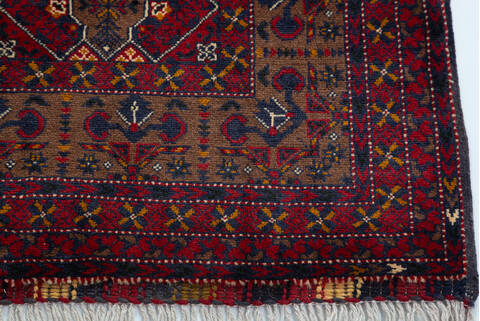Chobi Red Hand Knotted 33 X 50 Area Rug 700-157105 Image 4