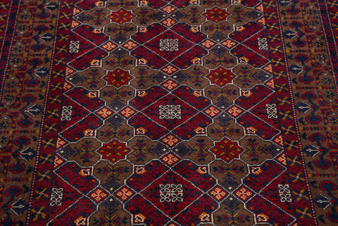 Chobi Red Hand Knotted 33 X 50 Area Rug 700-157105 Image 5
