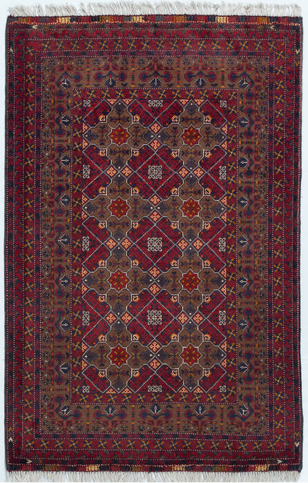 Chobi Red Hand Knotted 33 X 50 Area Rug 700-157105 Image 0