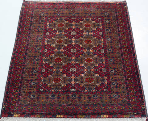 Chobi Red Hand Knotted 34 X 410 Area Rug 700-157106 Image 1