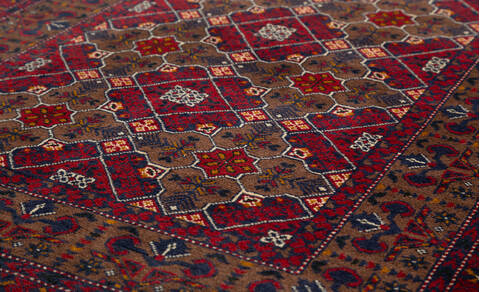 Chobi Red Hand Knotted 34 X 410 Area Rug 700-157106 Image 3