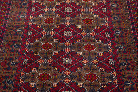 Chobi Red Hand Knotted 34 X 410 Area Rug 700-157106 Image 5