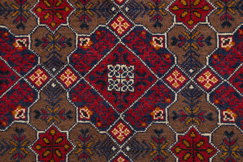 Chobi Red Hand Knotted 34 X 410 Area Rug 700-157106 Image 6
