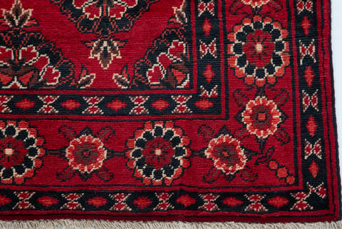 Chobi Red Hand Knotted 31 X 50  Area Rug 700-157107 Image 4