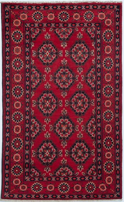 Chobi Red Hand Knotted 31 X 50  Area Rug 700-157107 Image 0
