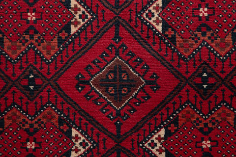 Chobi Red Hand Knotted 33 X 410 Area Rug 700-157108 Image 6
