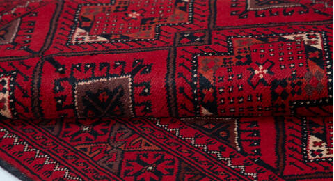 Chobi Red Hand Knotted 33 X 410 Area Rug 700-157108 Image 7