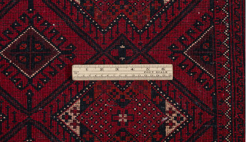 Chobi Red Hand Knotted 33 X 410 Area Rug 700-157108 Image 8