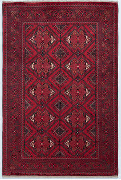 Chobi Red Hand Knotted 3'3" X 4'10"  Area Rug 700-157108