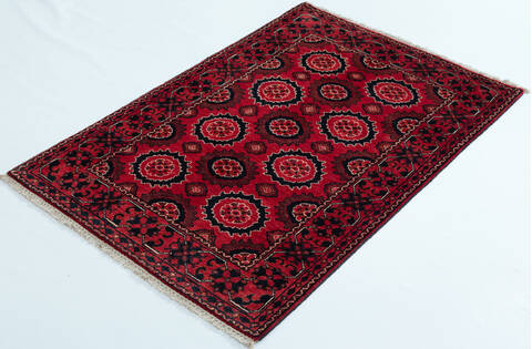 Chobi Red Hand Knotted 28 X 40  Area Rug 700-157109 Image 2