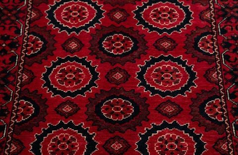 Chobi Red Hand Knotted 28 X 40  Area Rug 700-157109 Image 5