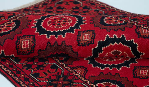 Chobi Red Hand Knotted 28 X 40  Area Rug 700-157109 Image 7