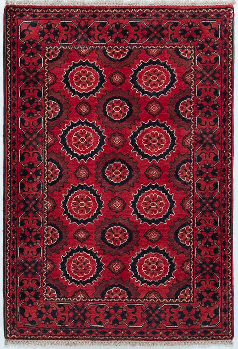 Chobi Red Hand Knotted 28 X 40  Area Rug 700-157109 Image 0