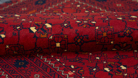 Chobi Red Hand Knotted 35 X 410 Area Rug 700-157112 Image 7