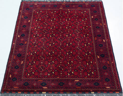 Chobi Red Hand Knotted 34 X 50 Area Rug 700-157113 Image 1