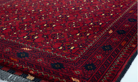 Chobi Red Hand Knotted 34 X 50 Area Rug 700-157113 Image 3