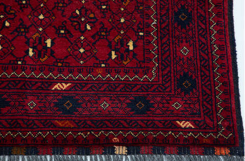 Chobi Red Hand Knotted 34 X 50 Area Rug 700-157113 Image 4