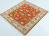 Chobi Orange Square Hand Knotted 35 X 37 Area Rug 700-157114 Thumb 2
