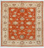 Chobi Orange Square Hand Knotted 35 X 37 Area Rug 700-157114 Thumb 0