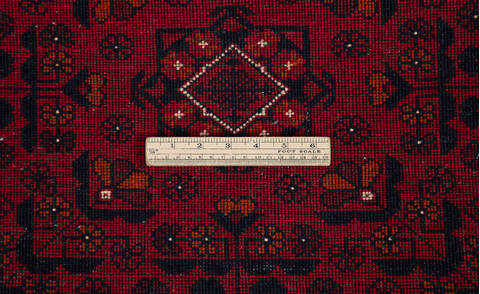 Chobi Red Runner Hand Knotted 26 X 101 Area Rug 700-157115 Image 8